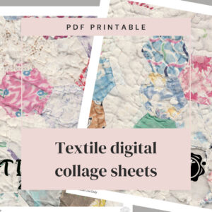 digital collage sheet listing page