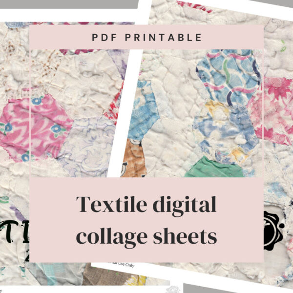 digital collage sheet listing page