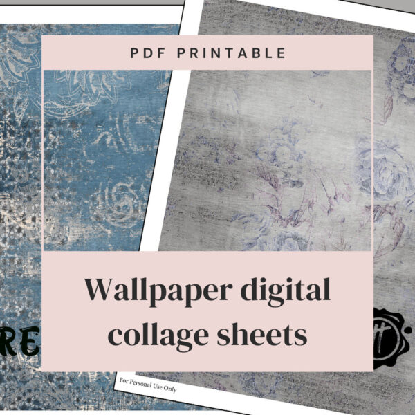 digital collage sheet listing page