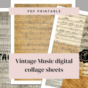 digital collage sheet listing page